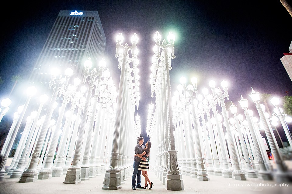 Urban Light - Engagement Photos In Los Angeles